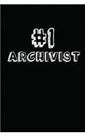 #1 Archivist: Blank Lined Composition Notebook Journals to Write in