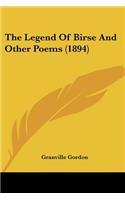 Legend Of Birse And Other Poems (1894)
