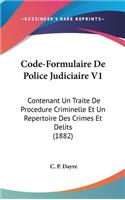 Code-Formulaire de Police Judiciaire V1