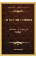 Palestine Resolution
