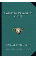 American Principles (1921)