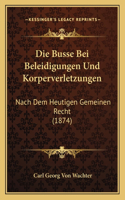 Busse Bei Beleidigungen Und Korperverletzungen