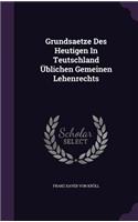 Grundsaetze Des Heutigen In Teutschland Üblichen Gemeinen Lehenrechts