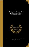 Songs of Content; a Volume of Verse