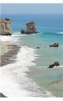 Rock of Aphrodite on Cyprus Journal: 150 page lined notebook/diary