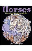 Horses Coloring Book for Adults