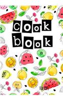 Cook Book for Kids: Blank Recipe Cookbook Journal V1