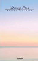 Aesthetic Sunset Writing Pad