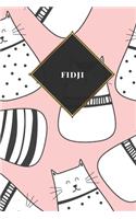 Fidji: Carnet de voyage ligné - Journal de voyage pour hommes et femmes avec lignes