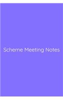 Scheme Meeting Notes Notebook
