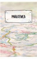 Maldives: Ruled Travel Diary Notebook or Journey Journal - Lined Trip Pocketbook for Men and Women with Lines