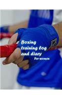 Boxing training log and diary For women