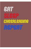 Eat Sleep cheerleading Repeat Notebook Fan Sport Gift