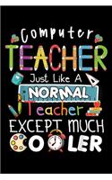 Computer teacher just like a normal teacher except much cooler: (Computer Teacher Just Like a Normal Teacher Except Much Cooler)
