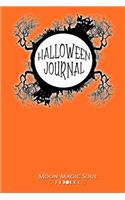 Halloween Journal: Spooky Orange October Autumn Journal Notebook Diary College-Ruled