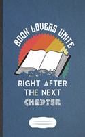 Book Lovers Unite Right After The Next Chapter