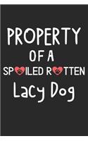 Property Of A Spoiled Rotten Lacy Dog: Lined Journal, 120 Pages, 6 x 9, Lacy Dog Dog Gift Idea, Black Matte Finish (Property Of A Spoiled Rotten Lacy Dog Journal)