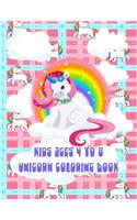 Kids Ages 4 To 8 Unicorn Coloring Book