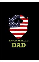 Proud Bearded Dad: 110 Game Sheets - Four in a Row Fun Blank Games - Soft Cover Book for Kids for Traveling & Summer Vacations - Mini Game - Clever Kids - 110 Lined pa