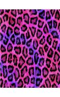 Pink Leopard Print Notebook