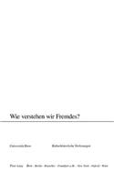 Wie Verstehen Wir Fremdes?