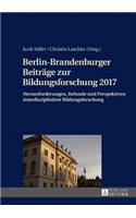 Berlin-Brandenburger Beitraege zur Bildungsforschung 2017