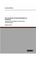 Der Erwerb der Pluralmorphologie im Deutschen: Theoretische Grundlagen und empirische Untersuchungen(German)