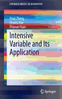 Intensive Variable and Its Application
