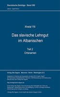 Das Slavische Lehngut Im Albanischen