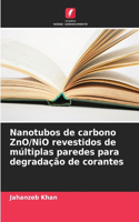 Nanotubos de carbono ZnO/NiO revestidos de múltiplas paredes para degradação de corantes