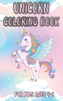 Unicorn Coloring Book For Kids Ages 4-8