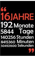 Geburtstag 16 jahre Geschenke: Geburtstag 16 - geschenke 16 geburtstag - Geburtstagsgeschenke für junge und mädchen