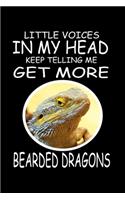 Little Voices In My Head Keep Telling Me Get More Bearded Dragons: Funny Animal Collection