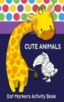 Dot markers activity book animals