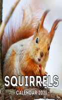 Squirrels Calendar 2021