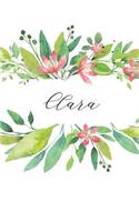 Clara: Cuaderno Personalizado Para Mujeres (Diario Con Nombre, Regalo Personalizado)