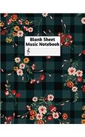 Blank Sheet Music Notebook