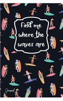 Find Me Where The Waves Are Journal