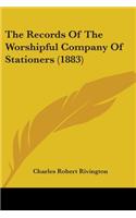 The Records Of The Worshipful Company Of Stationers (1883)