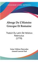 Abrege De L'Histoire Grecque Et Romaine