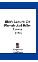 Blair's Lectures on Rhetoric and Belles-Letters (1822)
