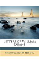 Letters of William Duane