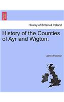 History of the Counties of Ayr and Wigton.