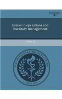 Essays in Operations and Inventory Management