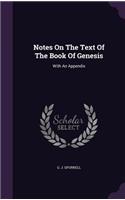 Notes on the Text of the Book of Genesis
