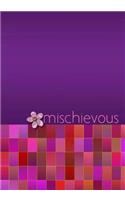 MISCHIEVOUS - A Journal of Sophistication (Design 10): Purple, Pink, Squares. Design Ten.