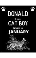 DONALD a cute cat boy is born in January