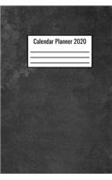 Calendar Planner 2020: 2020 Planner And Journal Write Down Your Monthly Schedule And Notes 6x9 12 Month Notebook - 2020 Notebook Planner