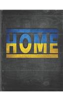 Home: Ukraine Flag Personalized Retro Gift for Ukrainian Retired Coworker Friend Party Undated Planner Daily Weekly Monthly Calendar Organizer Journal