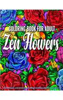 Coloring Book for Adults - Zen Flowers